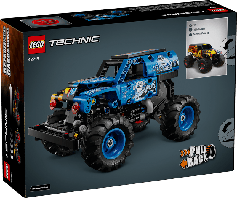 LEGO 42219 Technic Monster Jam Grave Digger Fire and Ice