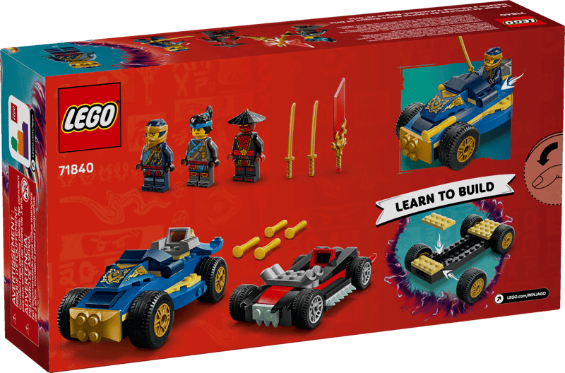 LEGO 71840 NINJAGO Rogue vs Drix Race Car Duel