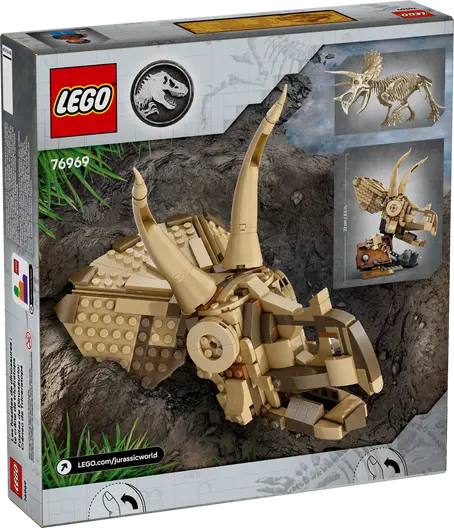 LEGO 76969 Jurassic World Dinosaur Fossils: Triceratops Skull
