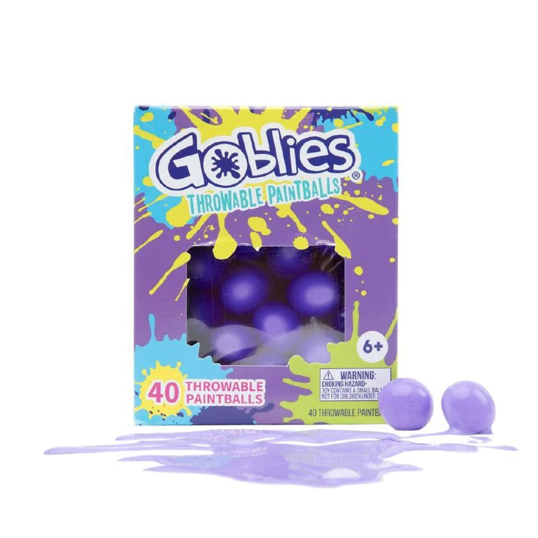 Goblies Throwable Paintballs 40 Pack Purple Mid