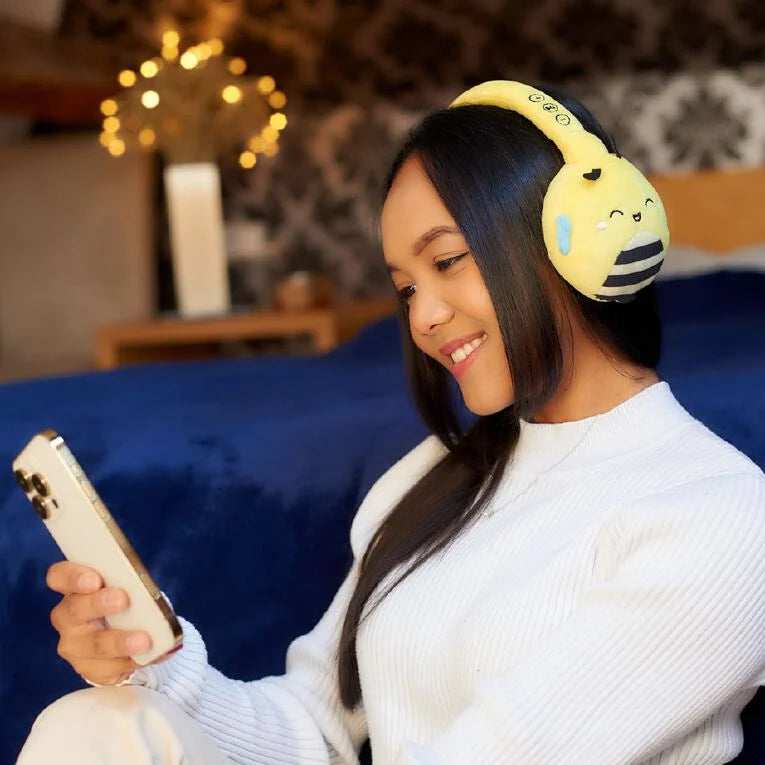 Squishmallows Plush Bluetooth Wireless Headphones Sunny The Bee