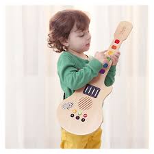 Classic World Wooden Electric Guitar with Light and Sound