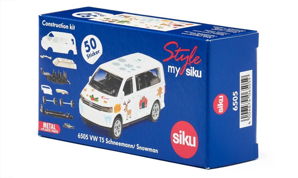 Siku VW T5 Van Craftwork Model - Snowman