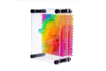 Rainbow Pin Art Medium