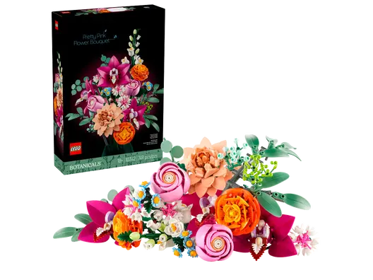 LEGO 10342 Botanicals Pretty Pink Flower Bouquet