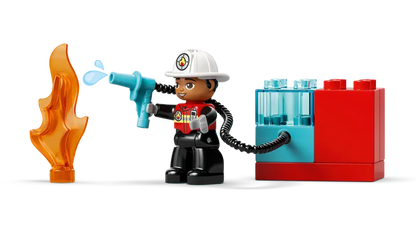 Lego 10473 DUPLO Fire Truck with Hose and Firefighter