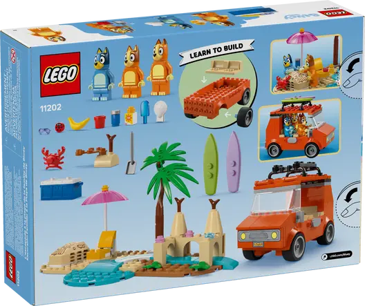 LEGO 11202 Bluey: Bluey’s Beach & Family Car Trip