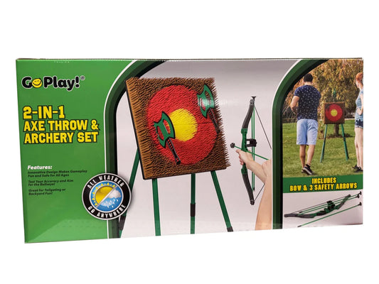 2 in 1 Axe Throw & Archery Set