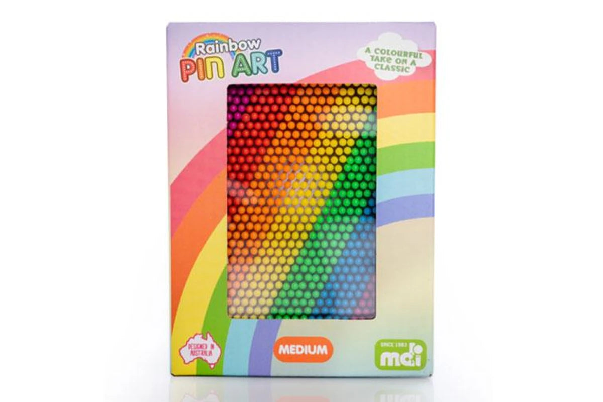 Rainbow Pin Art Medium
