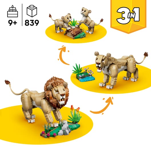 LEGO 31386 Creator Wild Animals: Majestic Lion