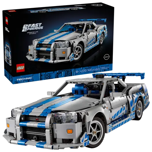 LEGO 42210 Technic 2 Fast 2 Furious Nissan Skyline GT-R (R34) Car