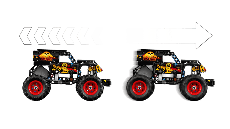LEGO 42219 Technic Monster Jam Grave Digger Fire and Ice