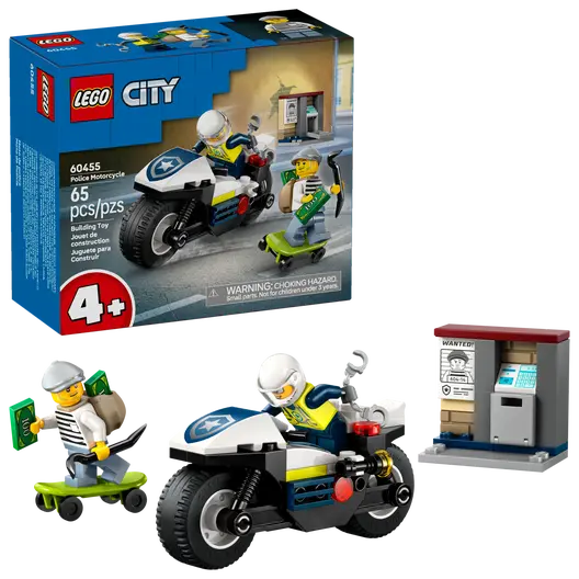 LEGO 60455 City Police Motorcycle Chase