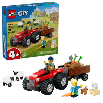 LEGO 60461 City Red Farm Tractor with Trailer & Sheep