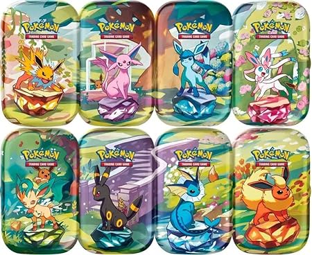 Pokemon TCG Scarlet & Violet 8.5 Prismatic Evolutions Mini Tin Assorted
