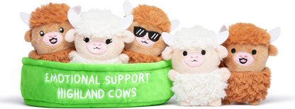 Emotional Support Pals Highland Cows Plush Set