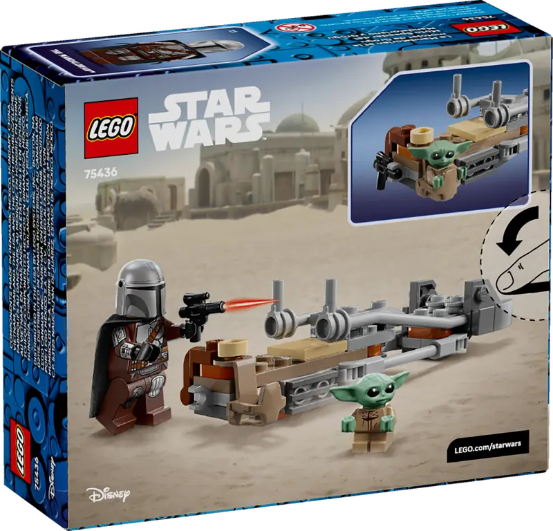 Lego 75436 Star Wars The Mandalorian & Grogus Speeder Bike