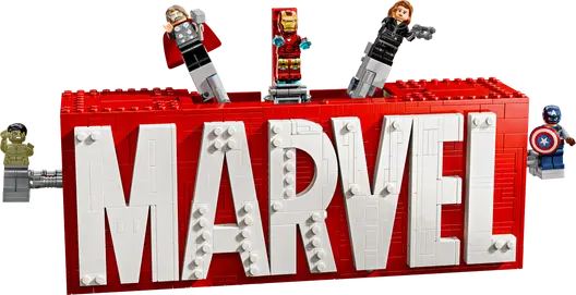 LEGO 76313 Marvel Super Heroes MARVEL Logo & Minifigures
