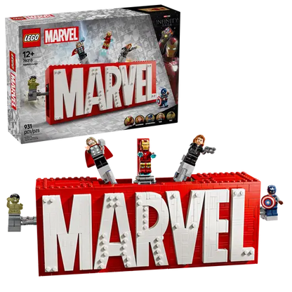 LEGO 76313 Marvel Super Heroes MARVEL Logo & Minifigures