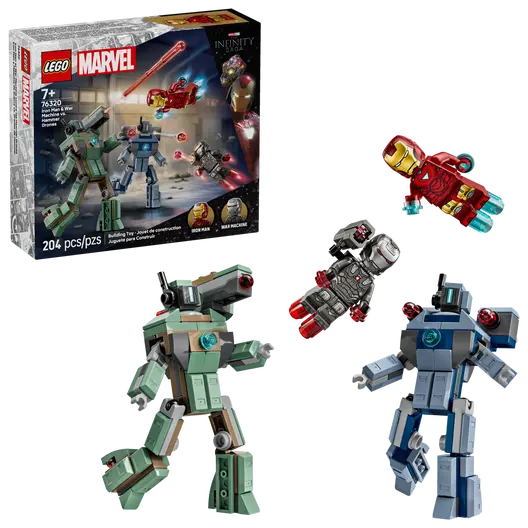 LEGO 76320 Marvel Iron Man & War Machine vs. Hammer Drones