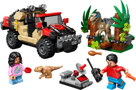 LEGO 76972 Jurassic World Raptor Off-Road Escape