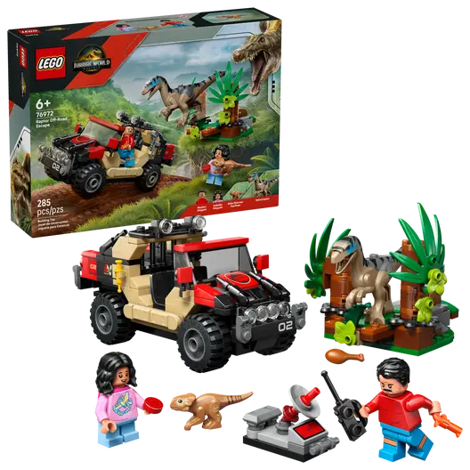 LEGO 76972 Jurassic World Raptor Off-Road Escape