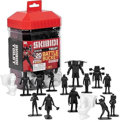 Skibidi Toilet Battle Bucket 20-Figure Set