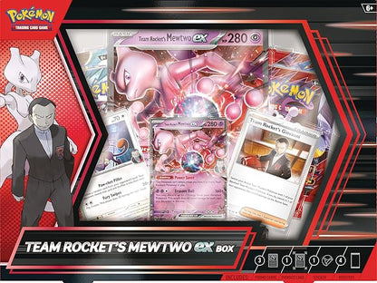 Pokemon TCG Team Rockets Mewtwo ex Box 4 Packs Promos