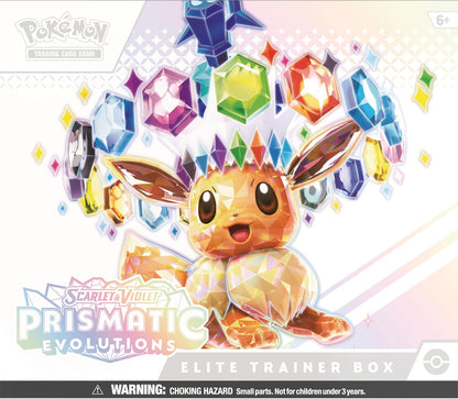 Pokemon TCG Scarlet & Violet Prismatic Evolutions Elite Trainer Box