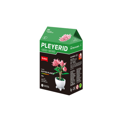 Sluban B 1075 Potted Plants Lifelike Flowers CDU 6 Assorted