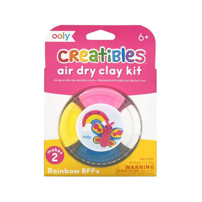 Creatibles Mini Air Dry Clay Kit Rainbow BFFs by OOLY