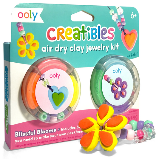 Creatibles Air Dry Clay Blissful Blooms Jewelry Kit