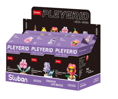 Sluban B 8029 Potted Plants Life Faces CDU 6 Assorted
