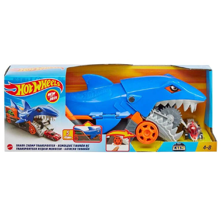 Hot Wheels Shark Chomp Hauler Play Set