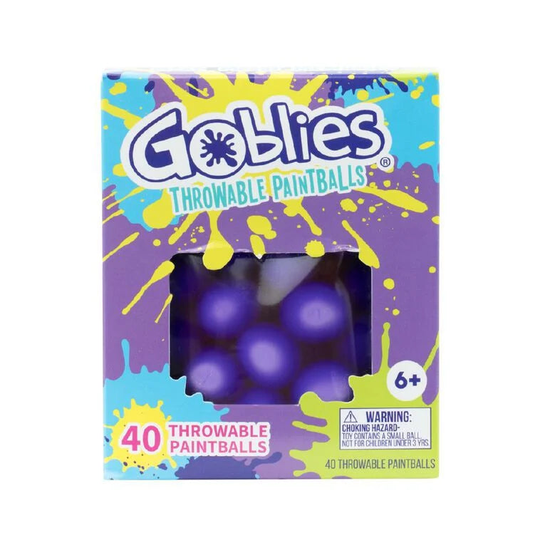 Goblies Throwable Paintballs 40 Pack Purple Mid