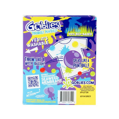 Goblies Throwable Paintballs 40 Pack Purple Mid