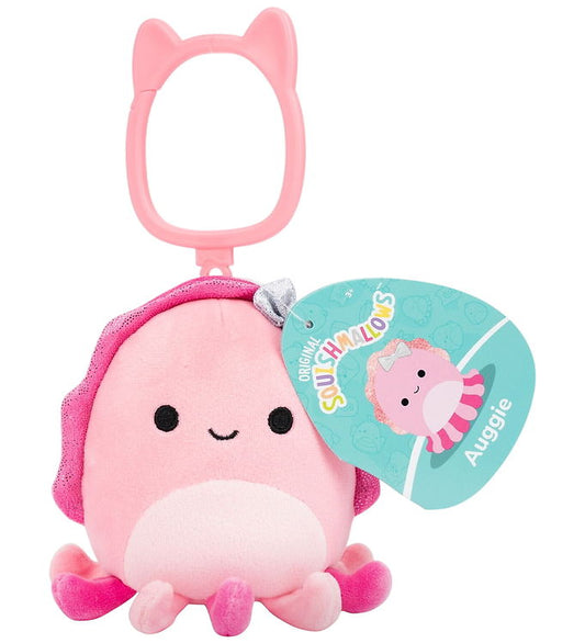 Squishmallows 3.5 Inch Clip On Plush Series 29 Auggie Pink Cuttlefish R