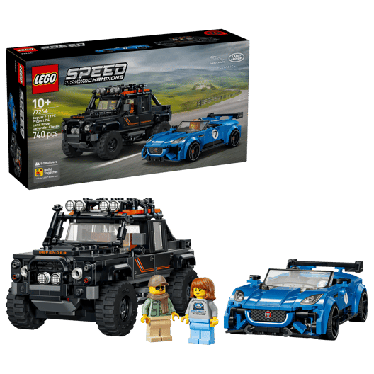 LEGO 77264 Speed Champion Jaguar Project 7 & Land Rover Defender
