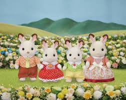 SYLVANIAN FAMILIES CHOCOLATE RABBIT FAMILY 5655