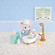 Sylvanian Families 5805 Bath Time Bubble Siblings