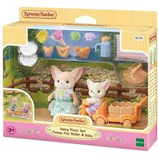 Sylvanian Families 5698 Sunny Picnic Set - Fennec Fox Sister & Baby