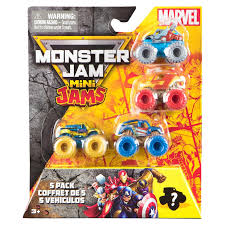 Monster Jam Marvel Mini Toy Vehicle 5pk