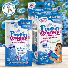 PoppinColorz Blazin Blue 4-pack Refills (BLASTERS)