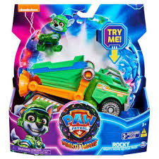 PAW Patrol The Mighty Movie Theme Vehicle Rocky Mighty Movie Recycle Truck
