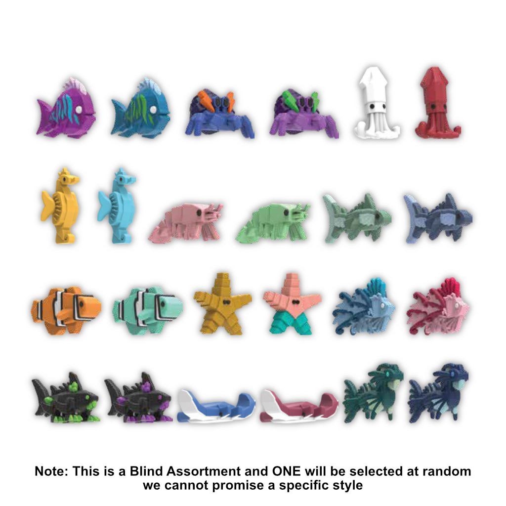 Fisch 2.6" Microfigures Blind Pack Assorted