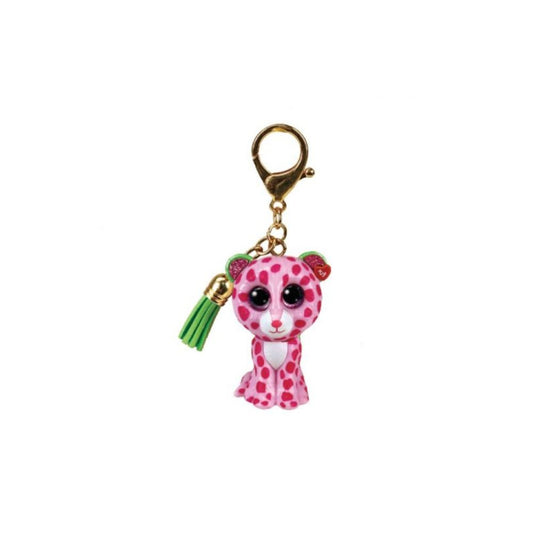 Ty Mini Boos Glamour Leopard Key Clip
