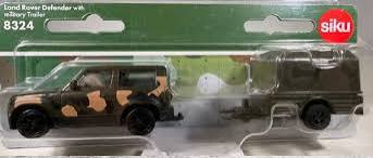 Siku 8324 Land Rover Defender With Military Trailer