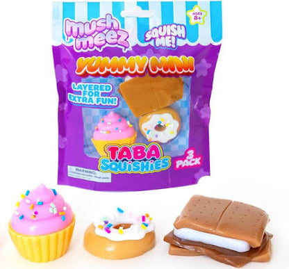 Mush Meez Yummy Mini Taba Squishies 3pk