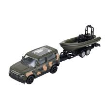 SIku 8323 Land Rover Defender With Military Rescue Boat
